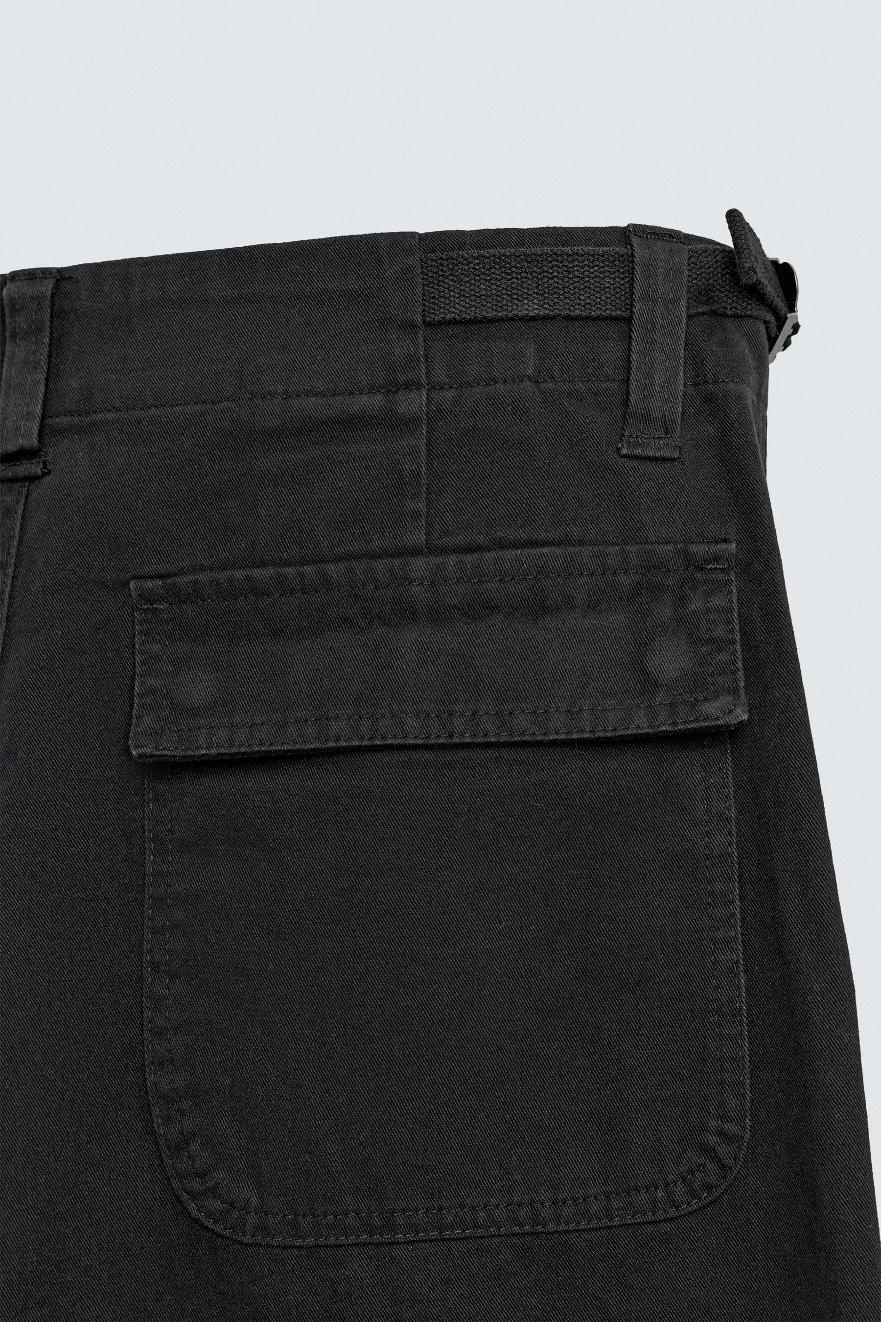 TWILL STRAIGHT-LEG TROUSERS - Image 9