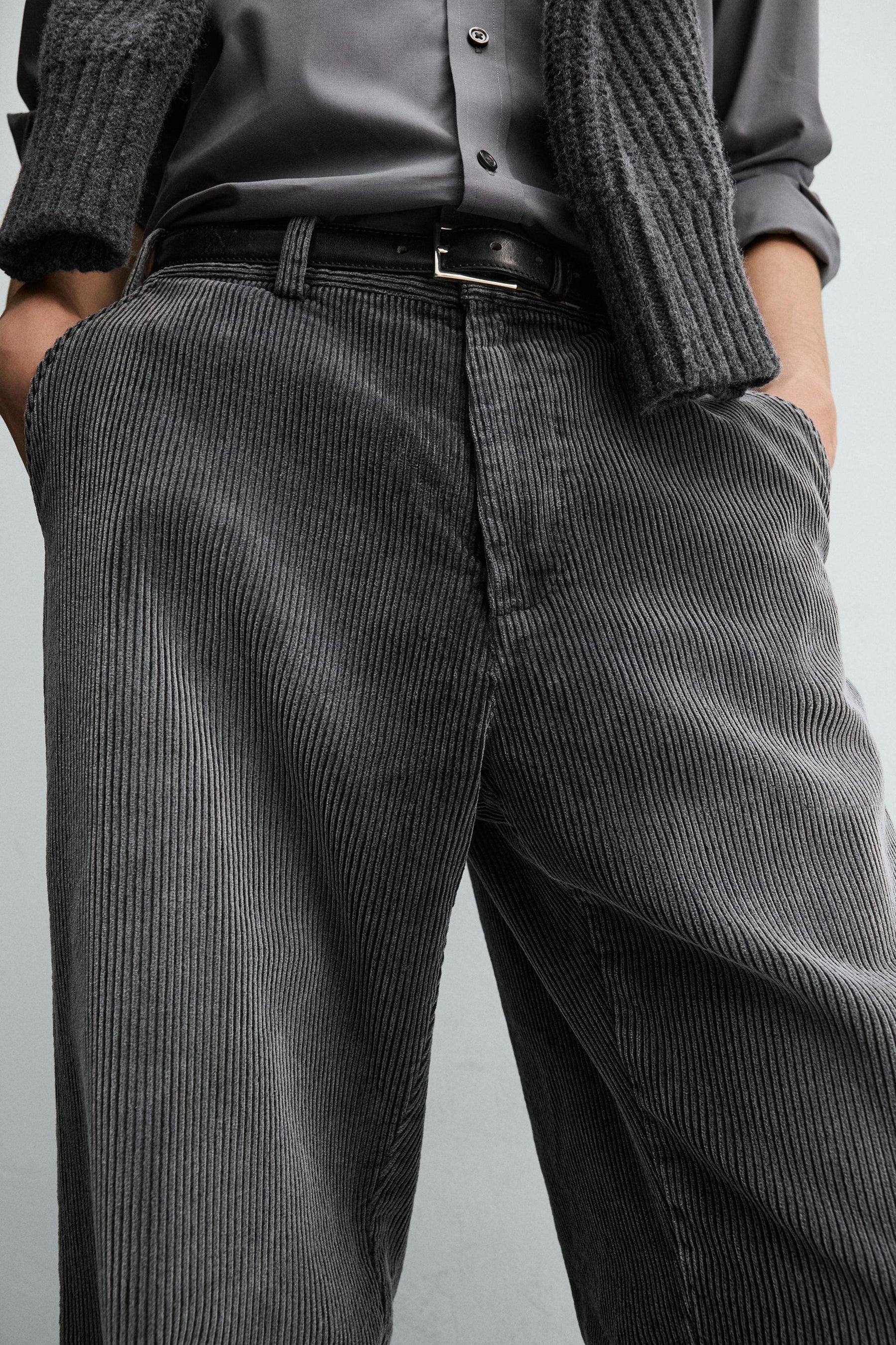 RELAXED FIT CORDUROY TROUSERS - Image 5