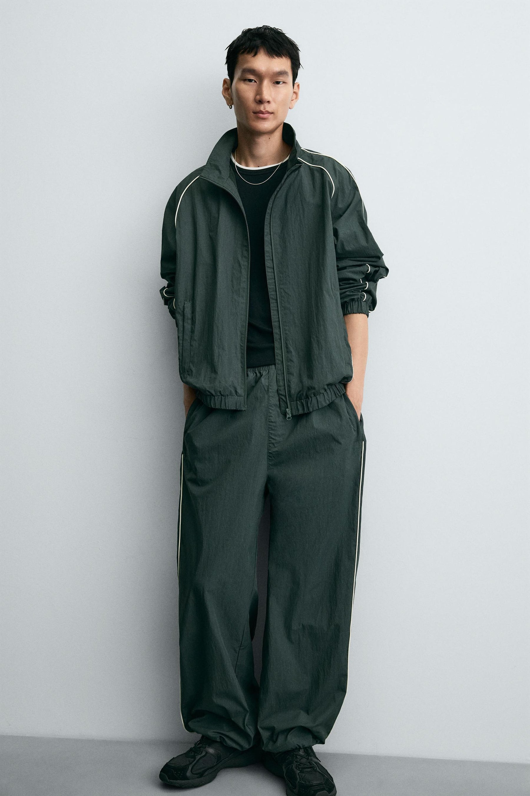CONTRAST TECHNICAL JOGGER TROUSERS - Image 5
