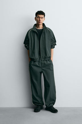 CONTRAST TECHNICAL JOGGER TROUSERS - Image 1