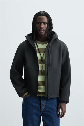 TECHNICAL FLEECE MIX JACKET - Image 2