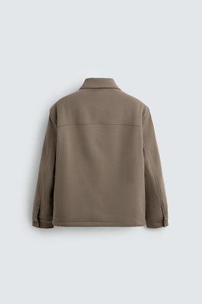 TEXTURED PADDED OVERSHIRT - Image 7