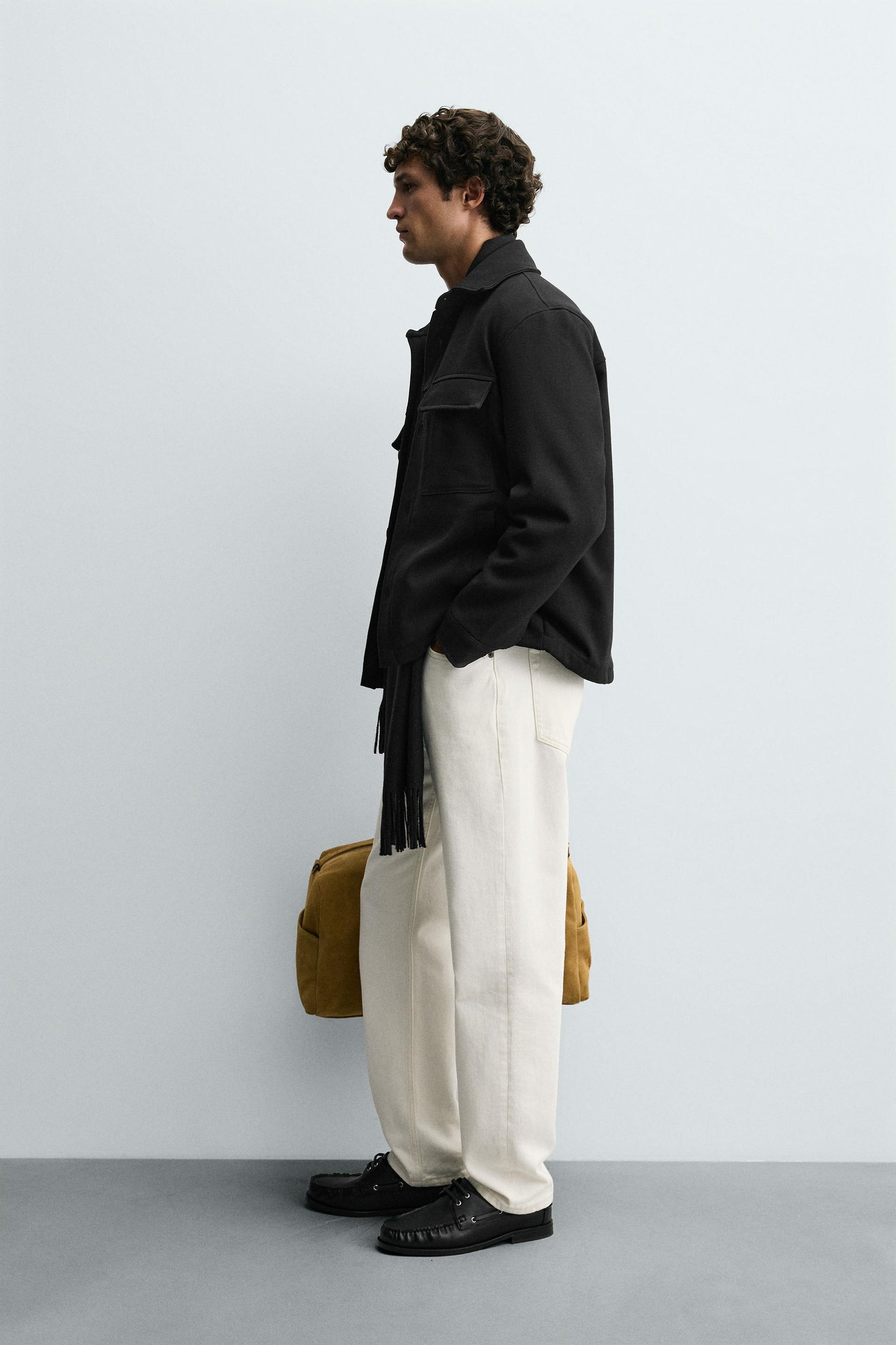 TEXTURED PADDED OVERSHIRT - Image 4