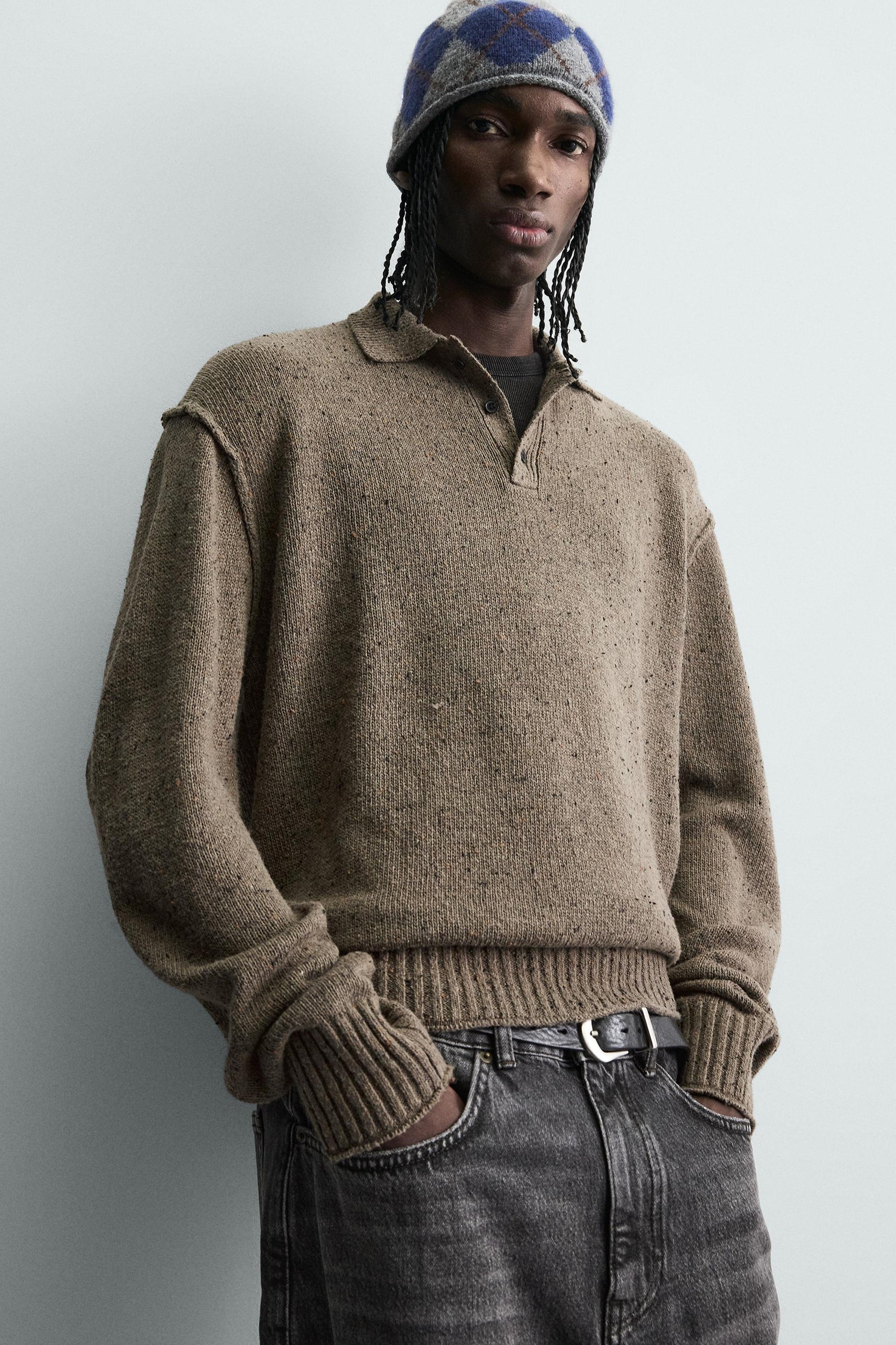 RELAXED FIT KNIT POLO SHIRT - Image 6