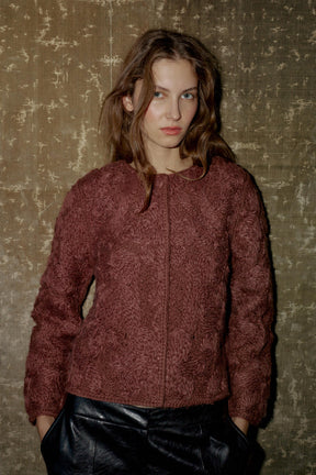 Wool Macramé Knit Jacket