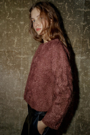 Wool Macramé Knit Jacket