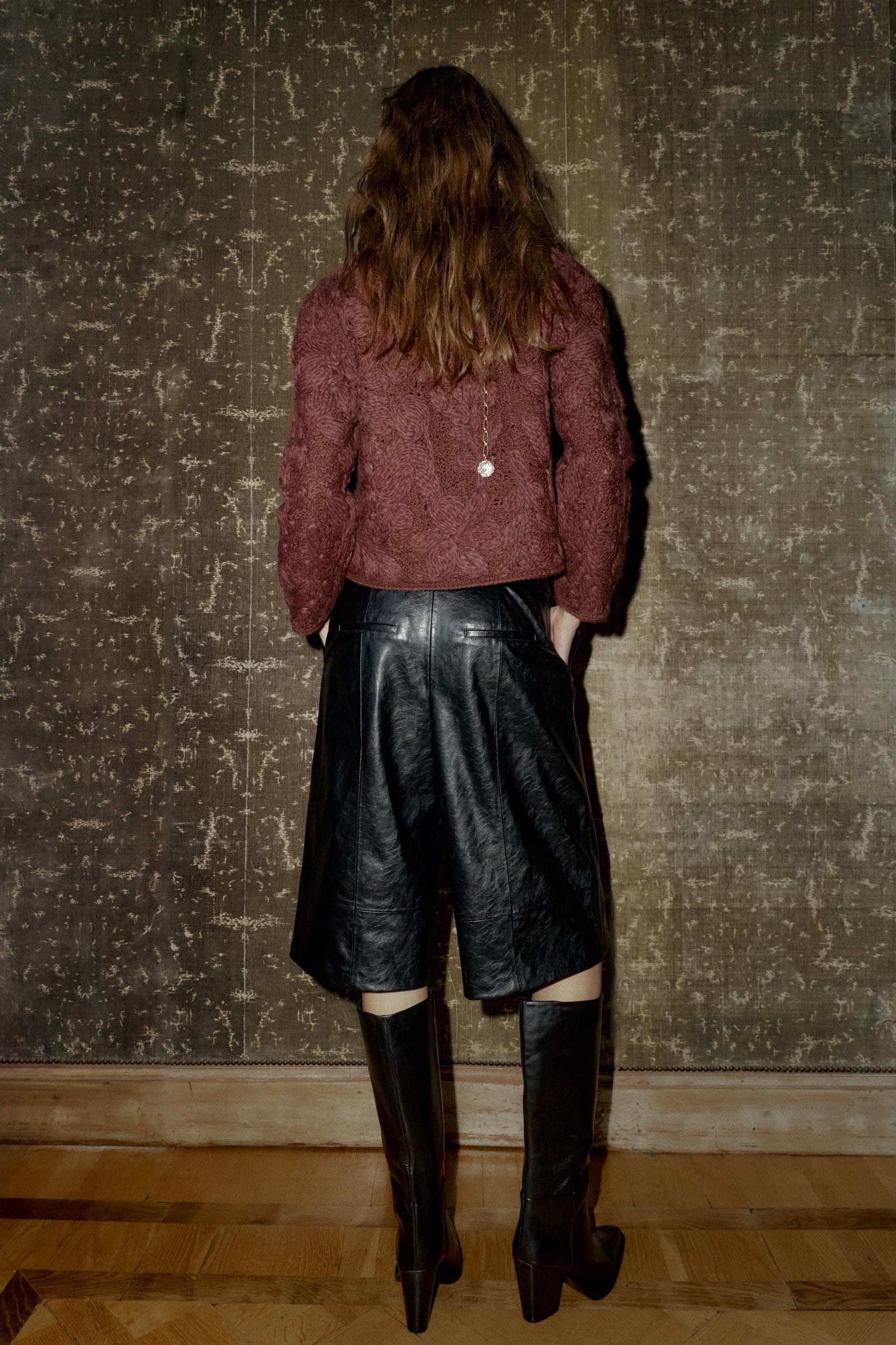 Wool Macramé Knit Jacket