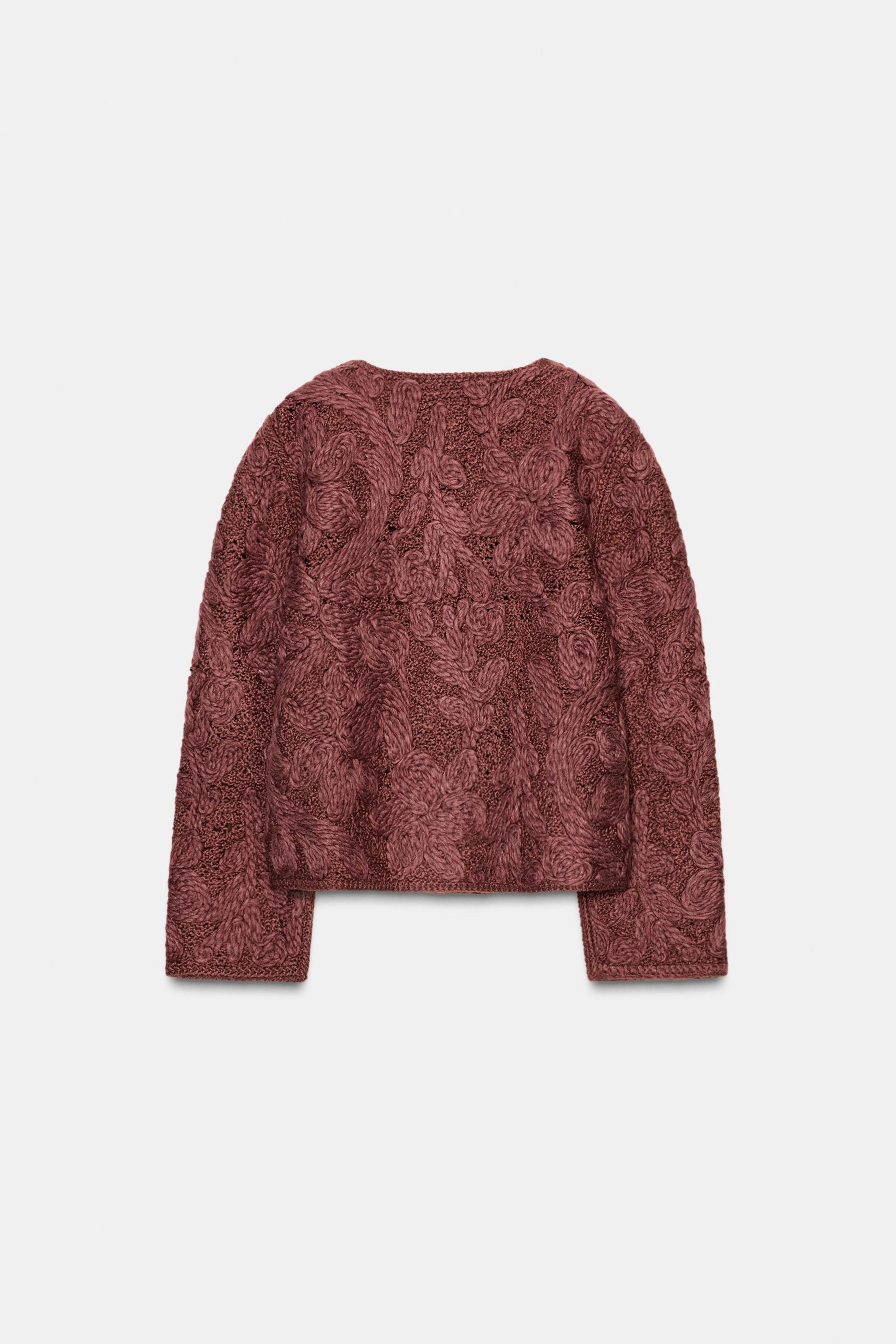 Wool Macramé Knit Jacket