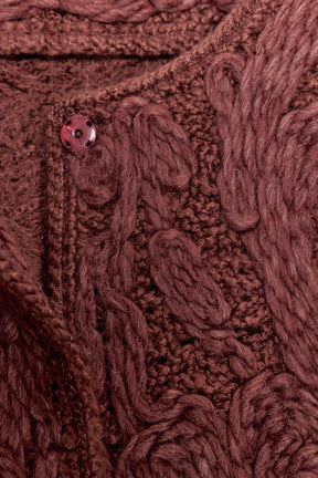 Wool Macramé Knit Jacket