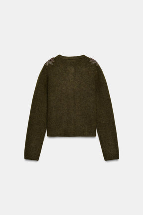 CARDIGAN WITH BEADS - Image 6