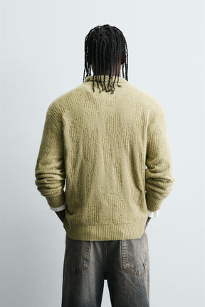 KNIT OPEN-WORK POLO SHIRT - Image 3