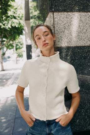 SHORT SLEEVE CARDIGAN - Image 4