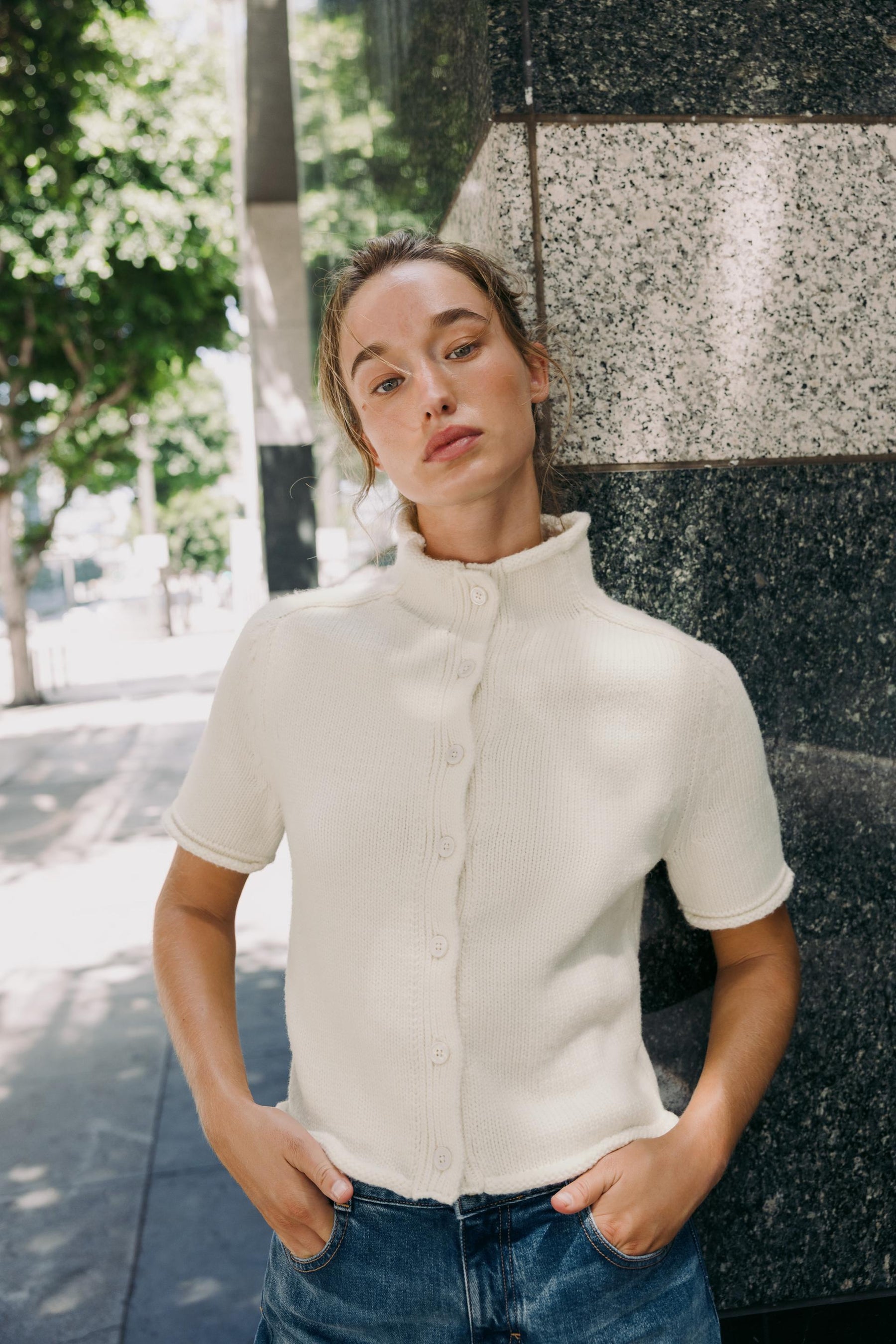 SHORT SLEEVE CARDIGAN - Image 4