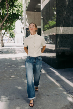 SHORT SLEEVE CARDIGAN - Image 1