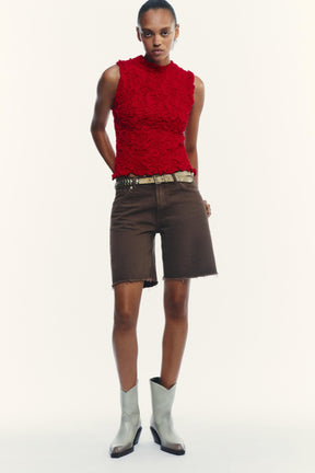 TEXTURED KNIT TOP - Image 1