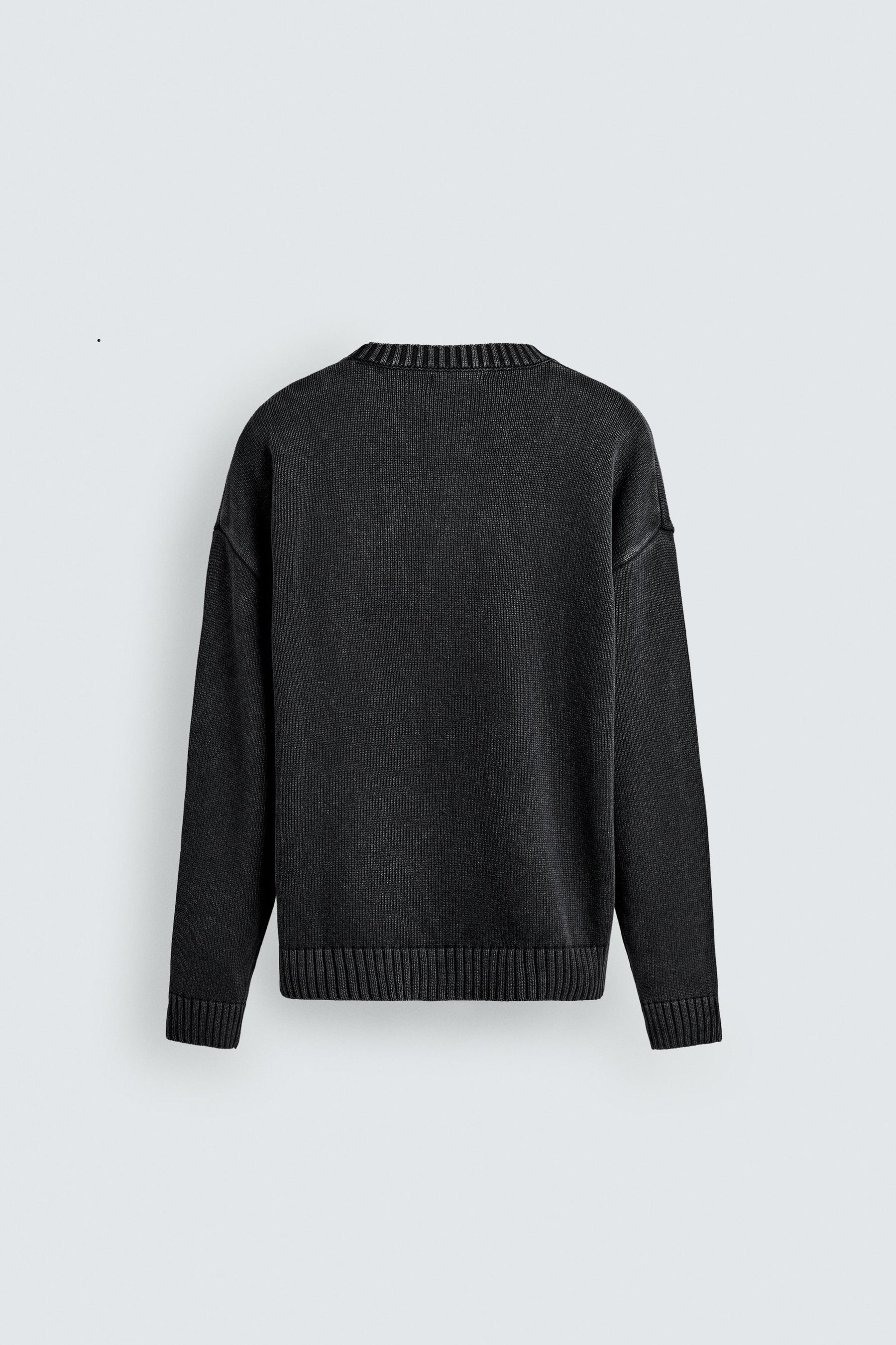 WASHED EMBROIDERED SWEATER - Image 8