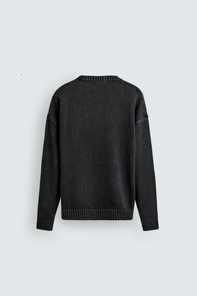 WASHED EMBROIDERED SWEATER - Image 8