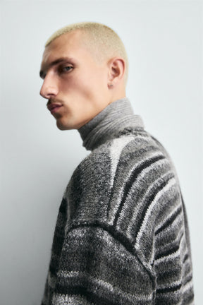 STRIPED JACQUARD CARDIGAN - Image 7