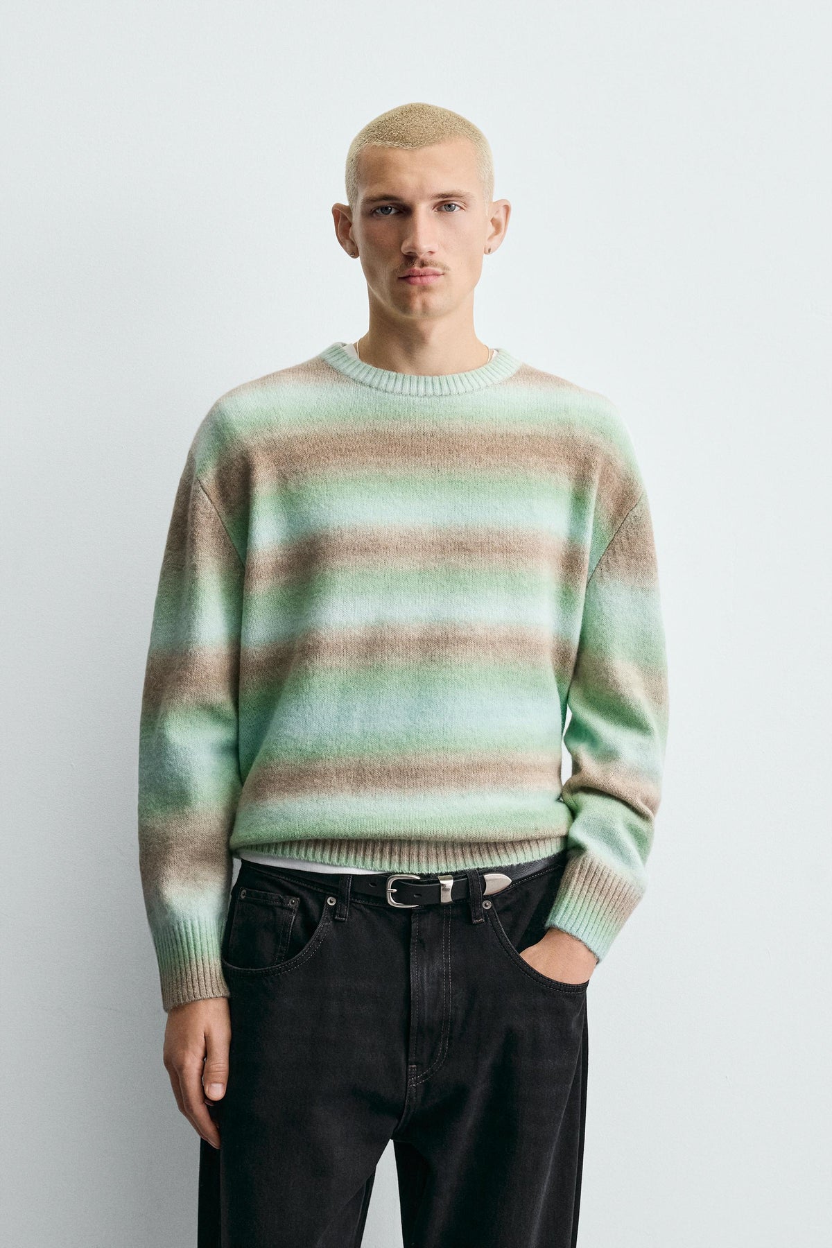 STRIPED TEXTURED JUMPER - Image 2