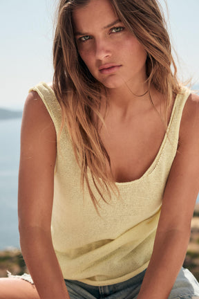 LINEN BLEND KNIT TOP - Image 2