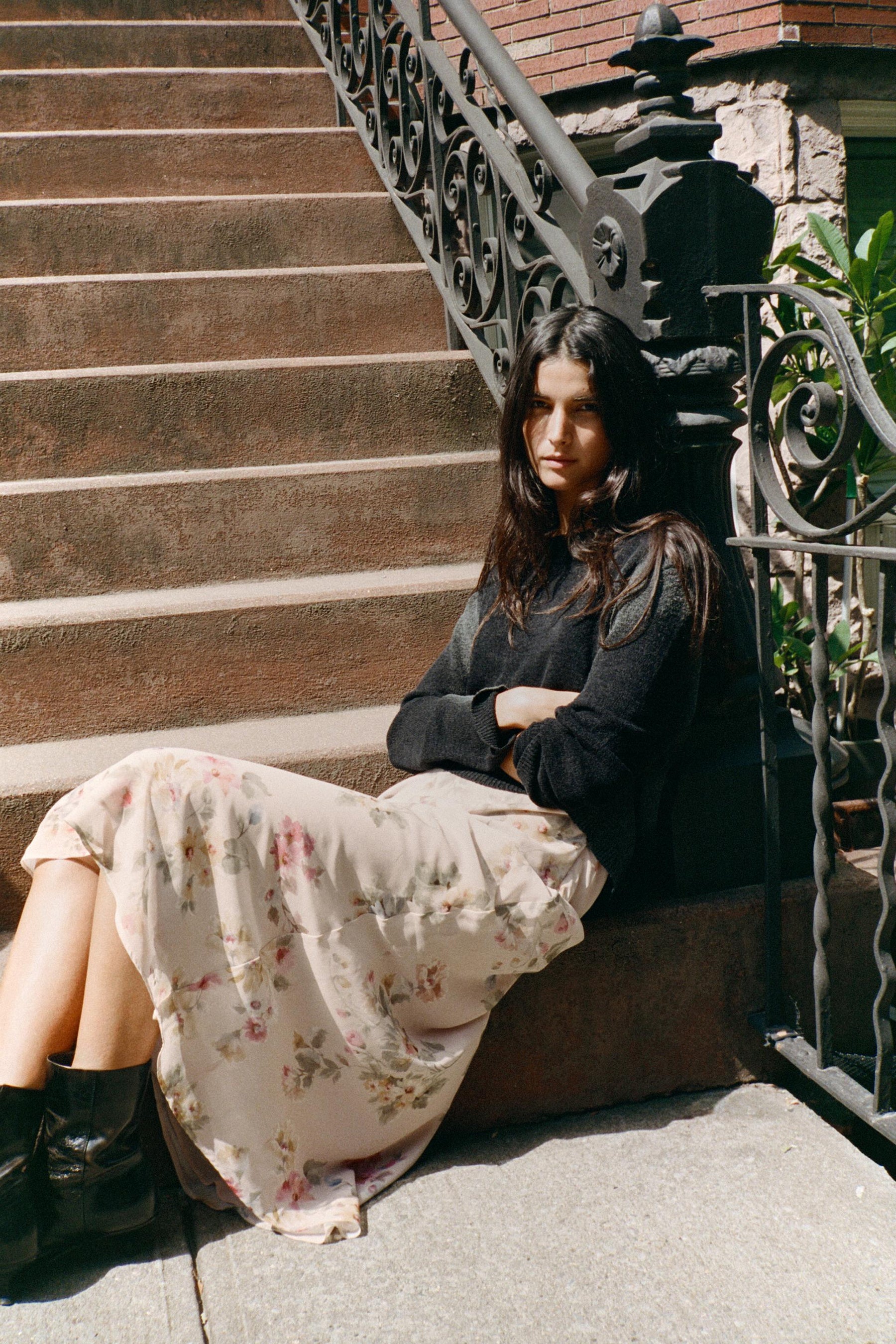 BLURRED PRINT KNIT JUMPER - Image 4