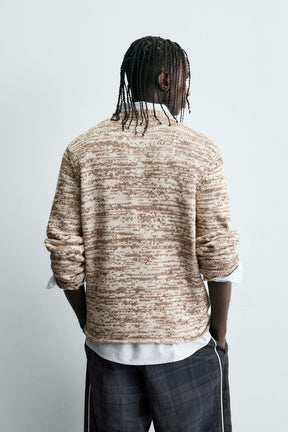 TWISTED YARN TEXTURED SWEATER - Image 3