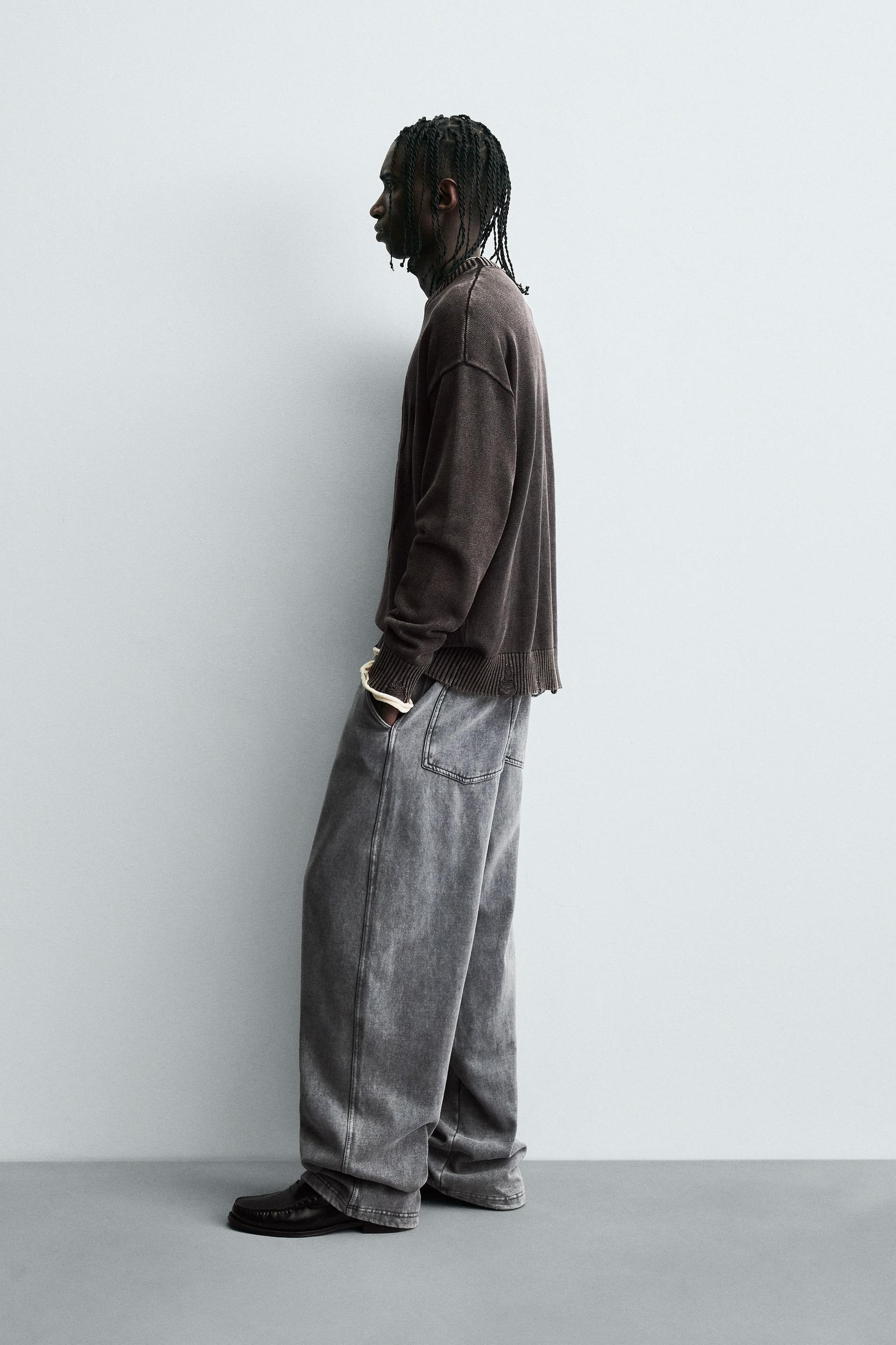 REVERSIBLE RIPPED-EFFECT SWEATER - Image 4