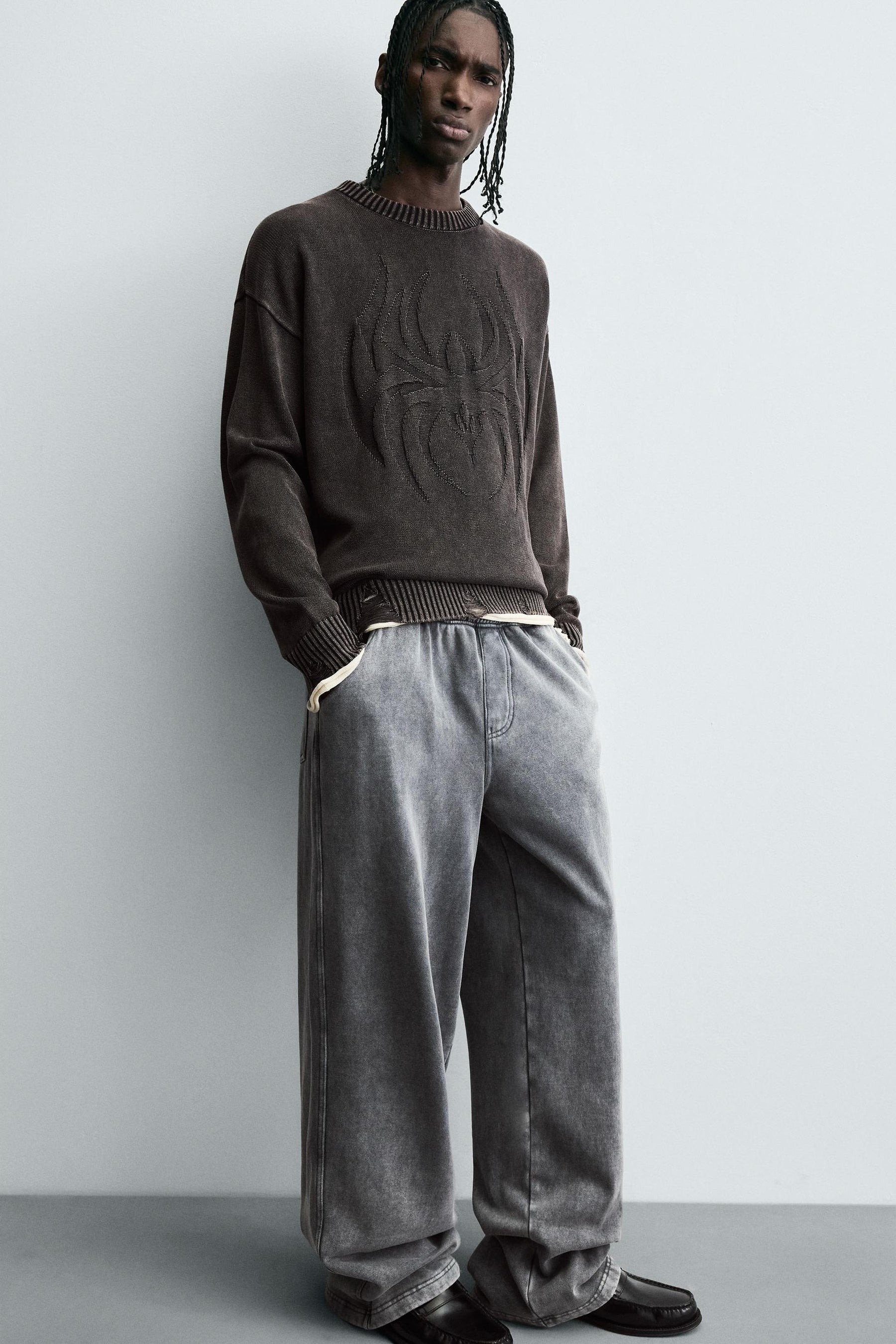 REVERSIBLE RIPPED-EFFECT SWEATER - Image 5