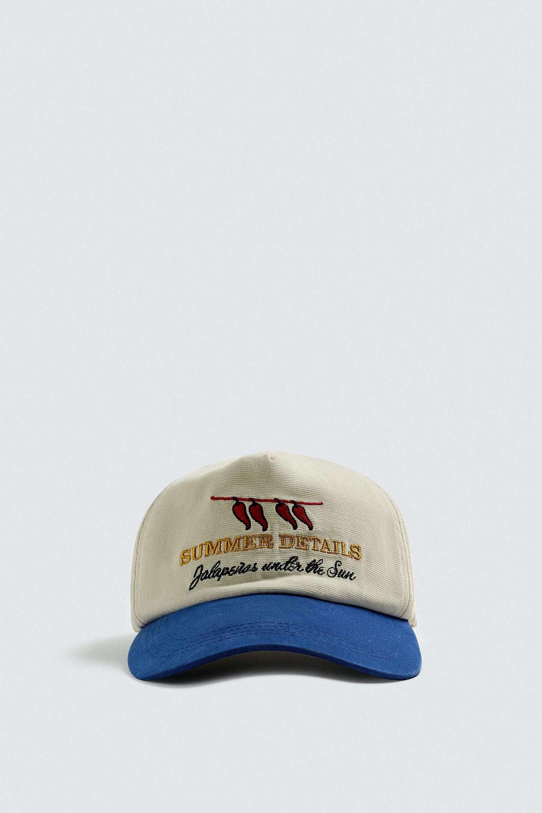 CONTRAST EMBROIDERY CAP - Image 4