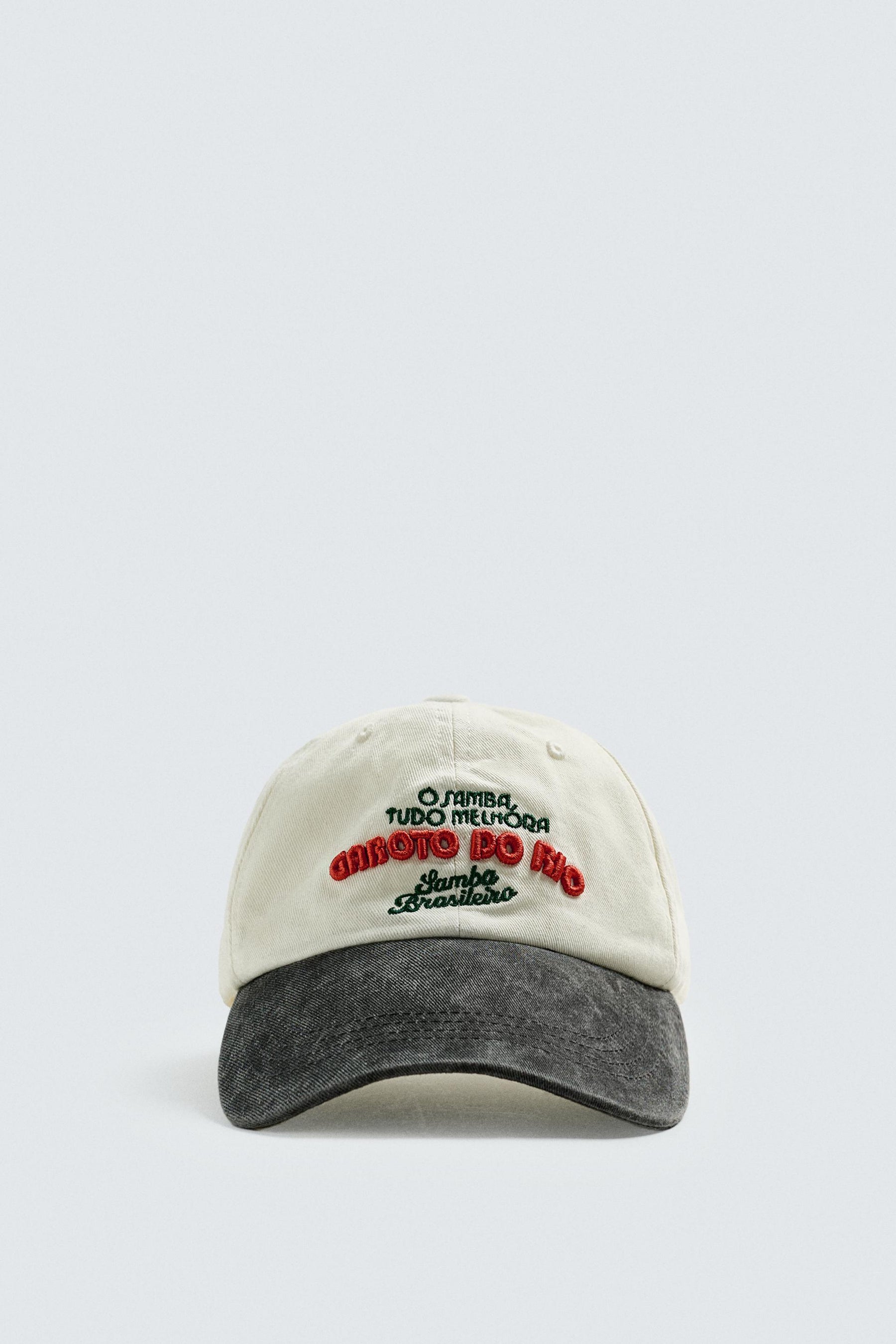 CONTRAST EMBROIDERY CAP - Image 5