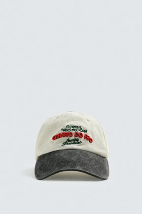 CONTRAST EMBROIDERY CAP - Image 5