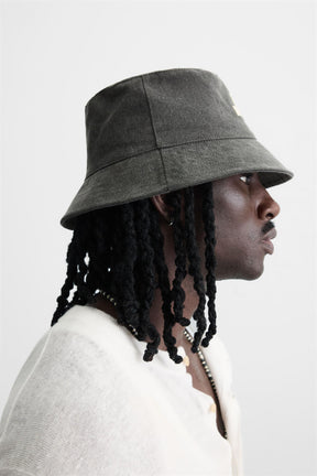 CONTRAST EMBROIDERY BUCKET HAT - Image 2