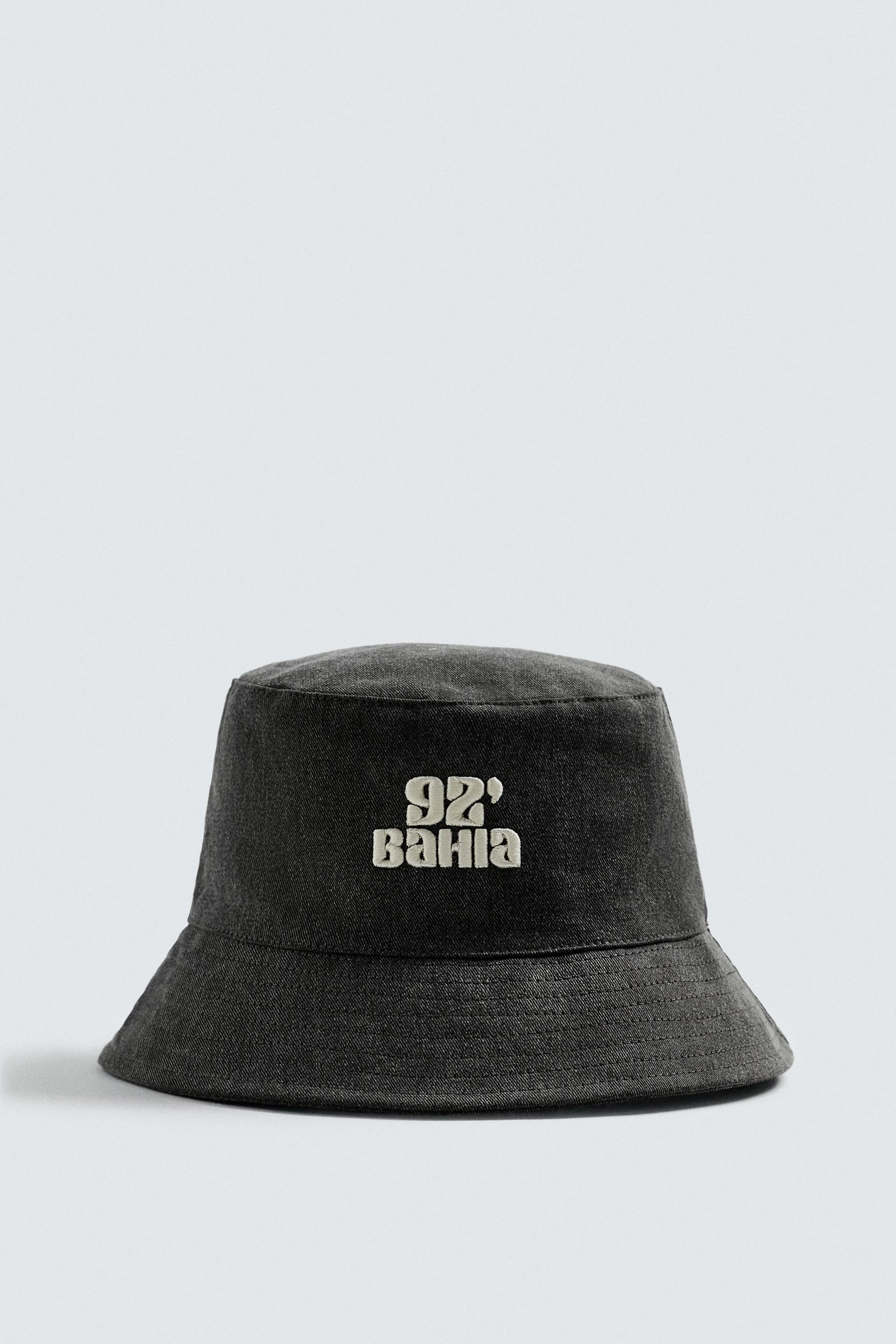 CONTRAST EMBROIDERY BUCKET HAT - Image 5