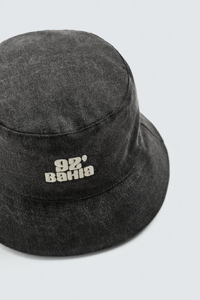 CONTRAST EMBROIDERY BUCKET HAT - Image 6