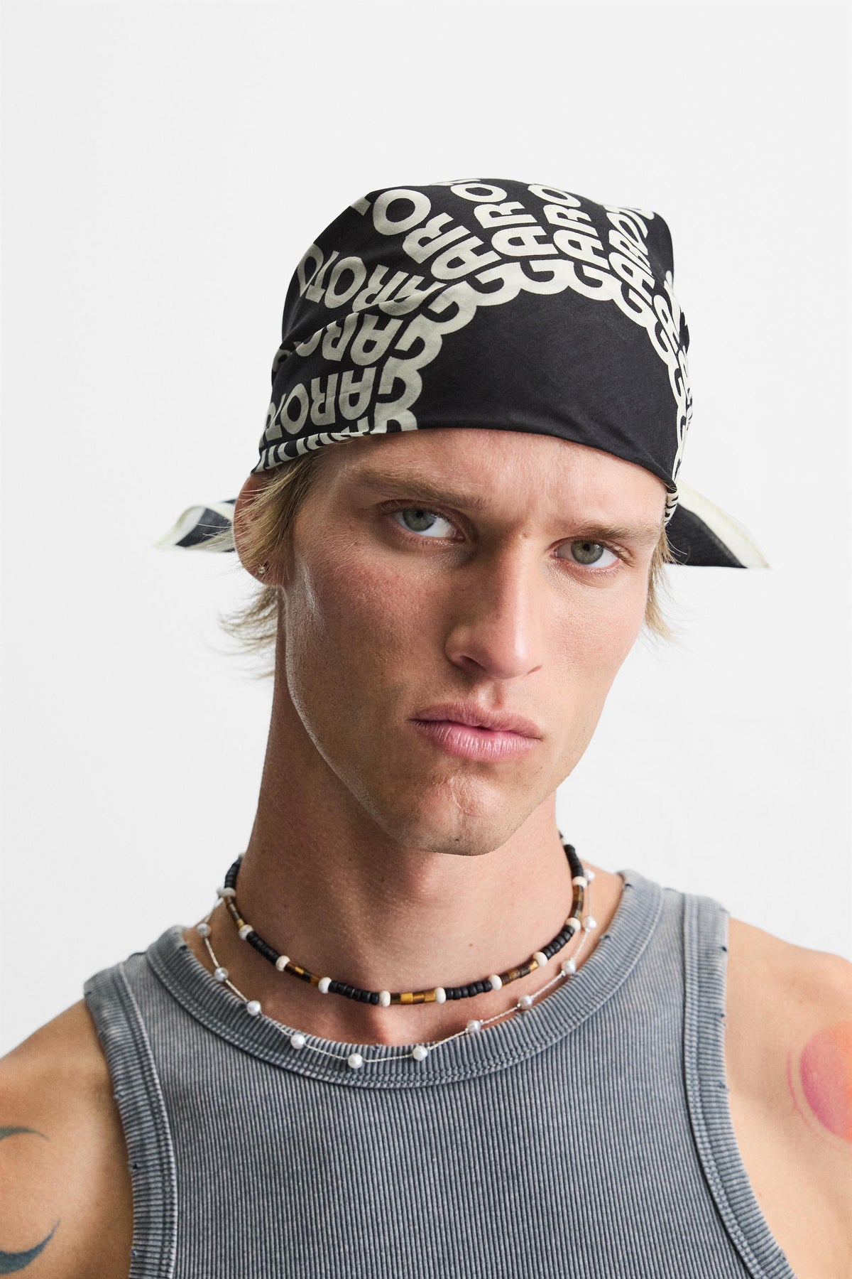 TEXT PRINT BANDANA - Image 1