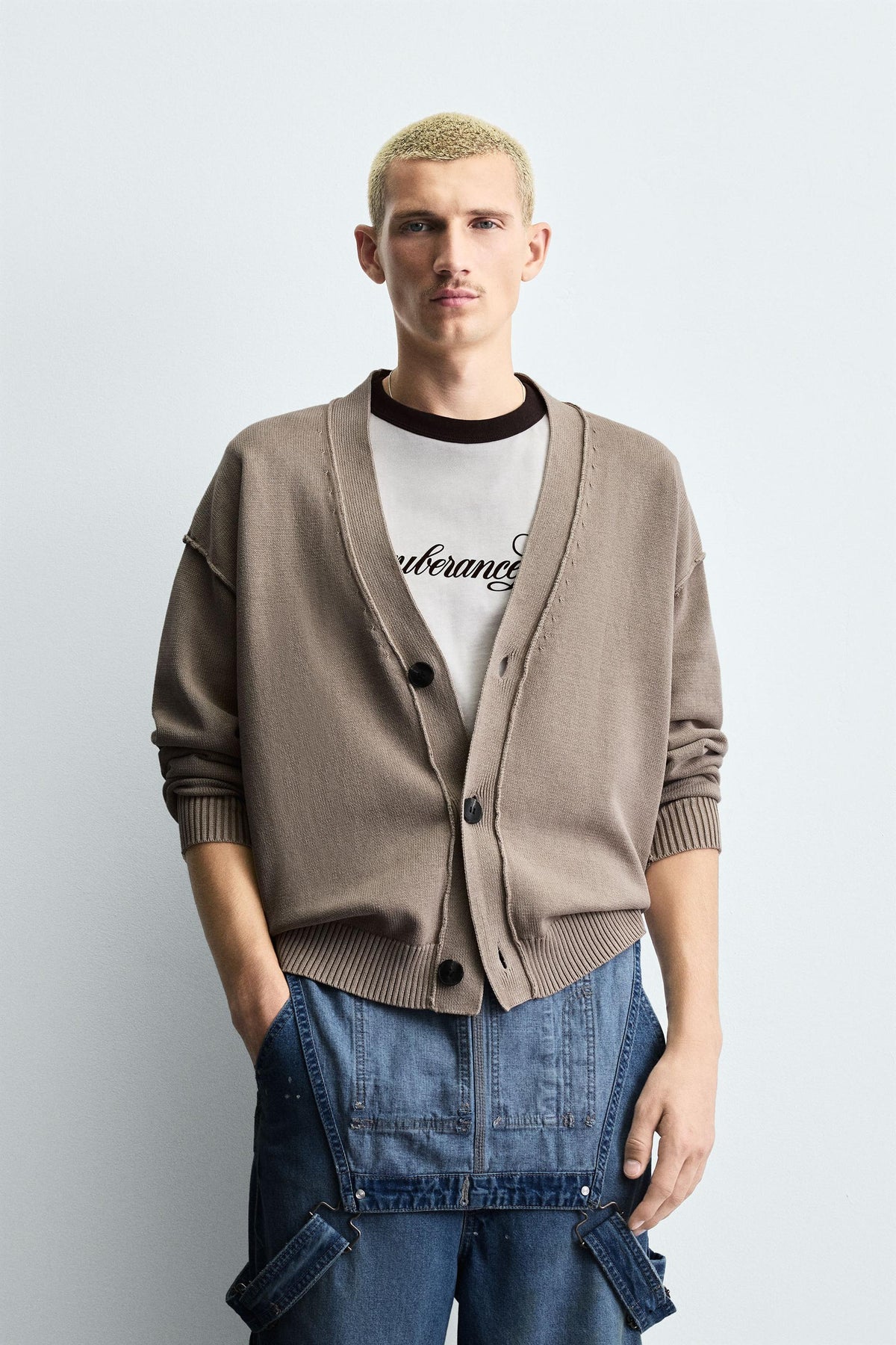 REVERSIBLE CARDIGAN WITH REVERSE EFFECT - Image 2