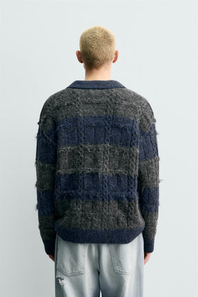 Striped Jacquard Polo