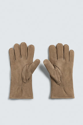 CONTRAST LEATHER GLOVES - Image 4