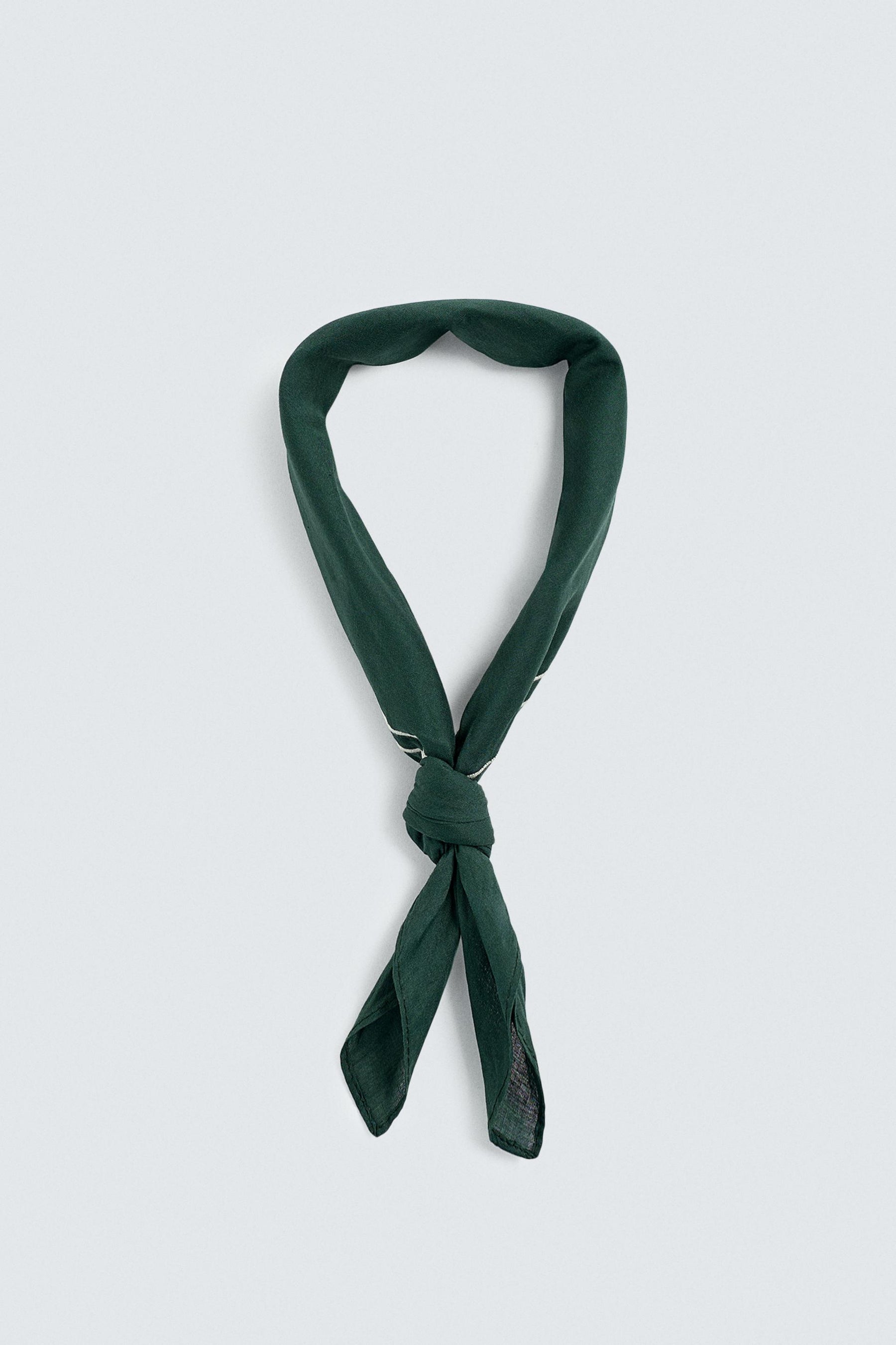 CONTRAST EMBROIDERY BANDANA - Image 2