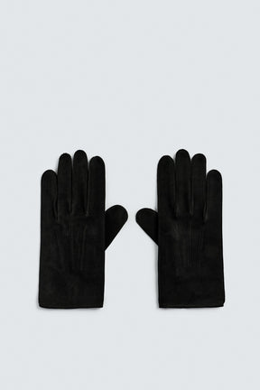 Suede Look Leather Gloves
