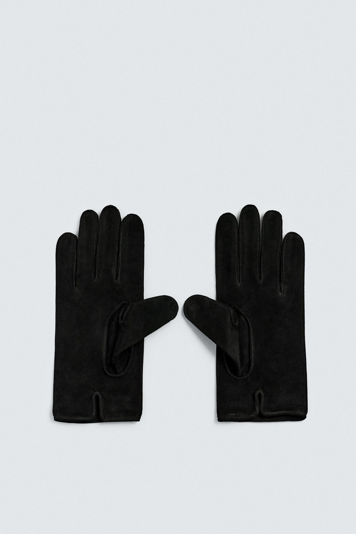 Suede Look Leather Gloves