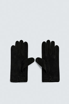 Suede Look Leather Gloves