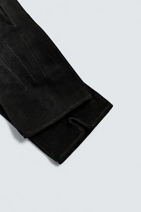 Suede Look Leather Gloves