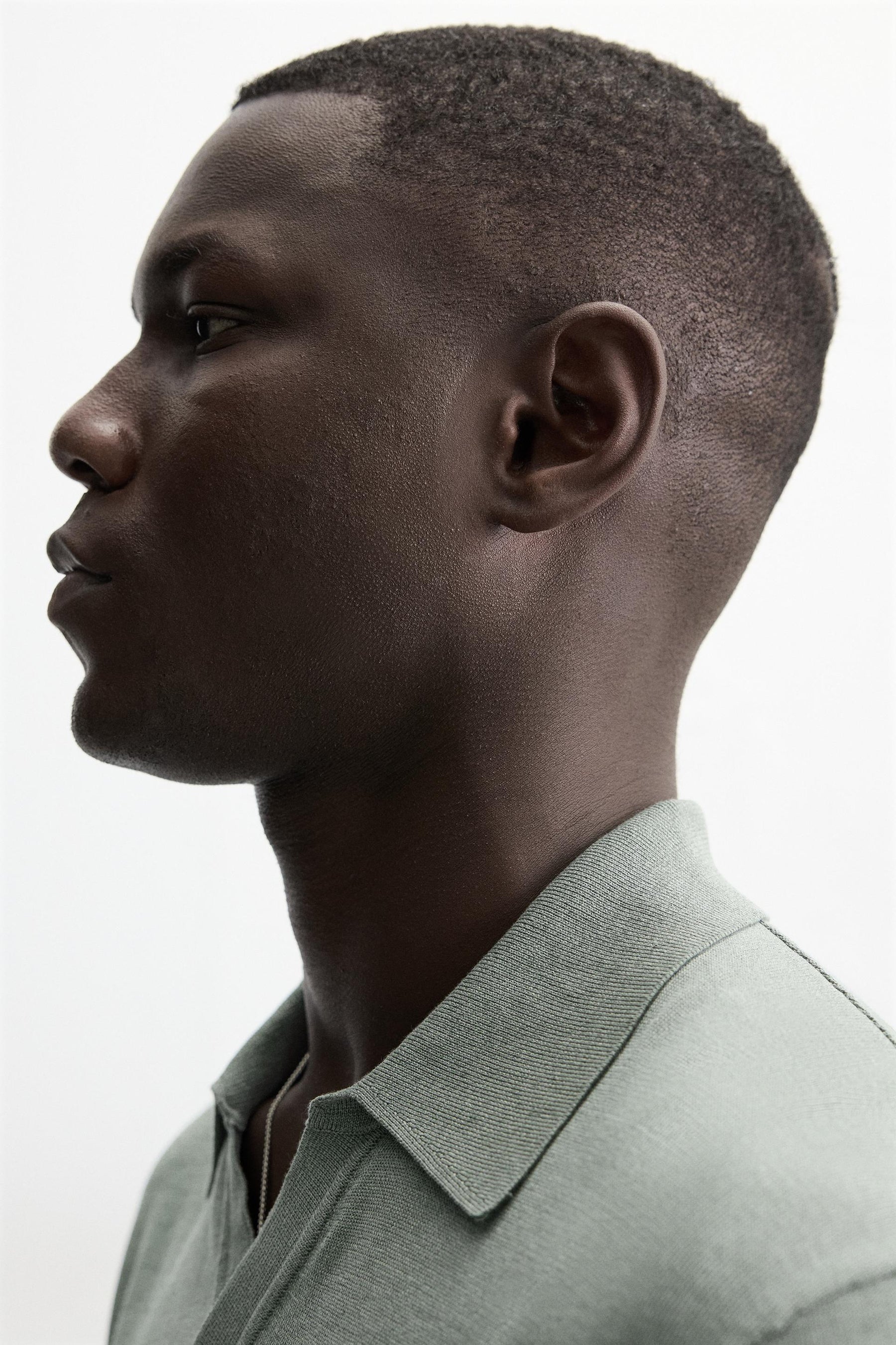 COTTON/SILK KNIT POLO SHIRT - Image 6