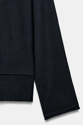 LONG CAPE KNIT SWEATER - Image 6