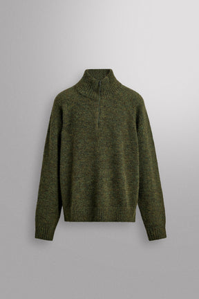 Wool Zip Pullover