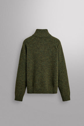 Wool Zip Pullover