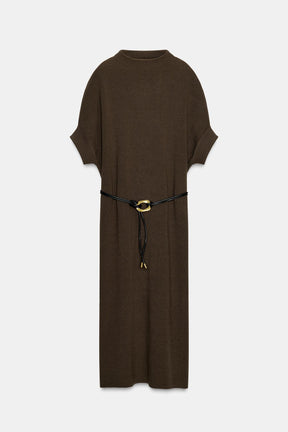 Belted Knit Dress