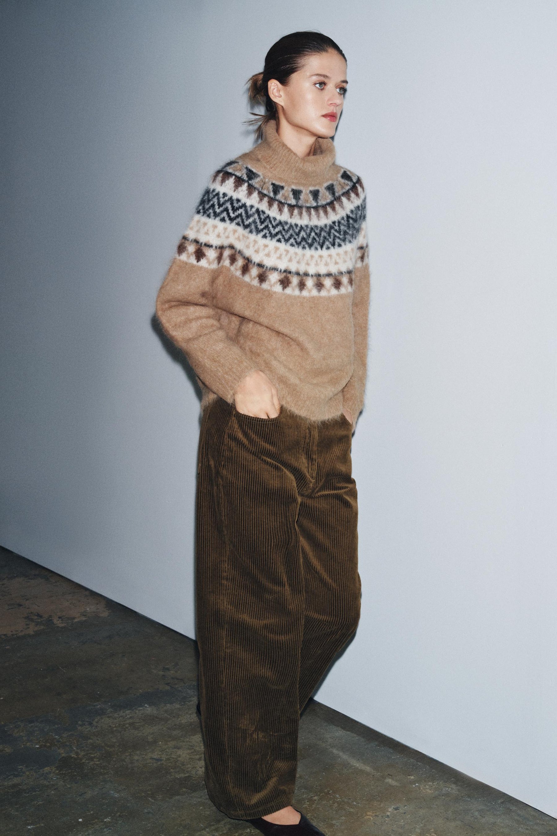 Alpaca Blend Jacquard Jumper