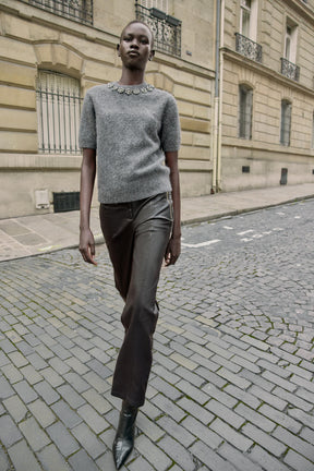 Knit Jumper with Jewel